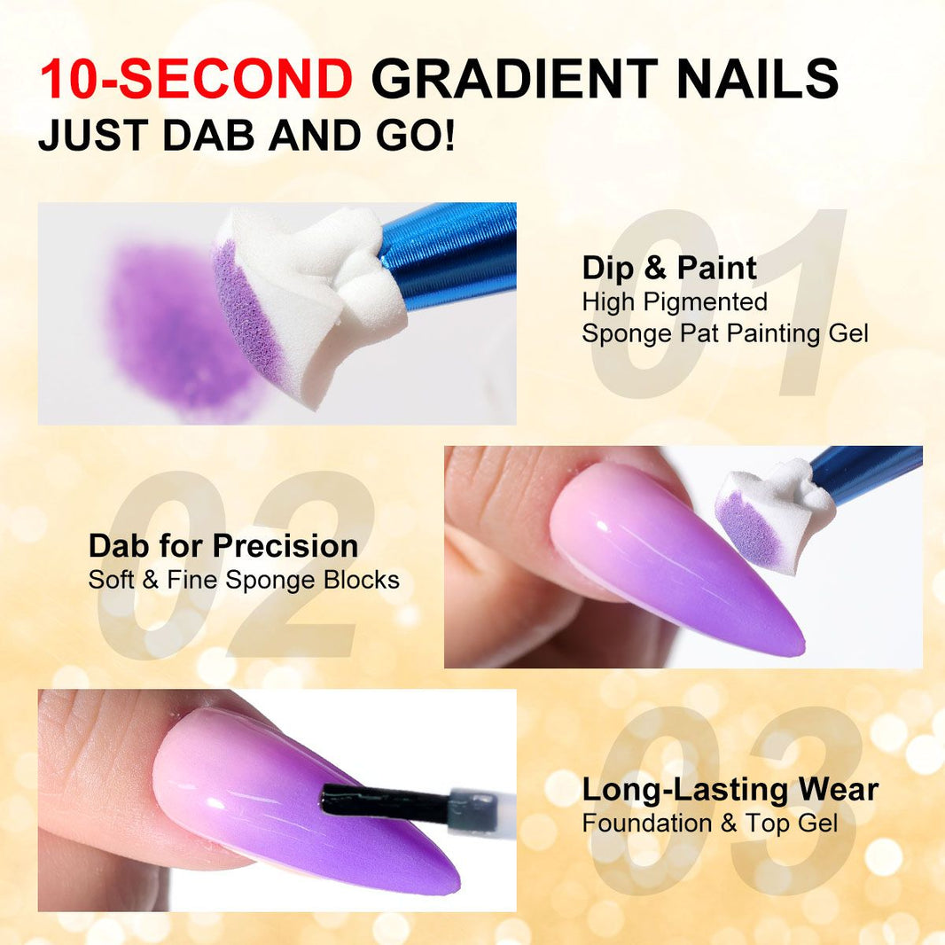 Limegirl Gradient Painting Gel, 9 Bright Colors Ombre GelNail Polish for Pigment Pat Nails Nails French ManicureSoak Off UV Set-Limegirl Gradient Painting Gel, 9 Bright Colors Ombre GelNail Polish for Pigment Pat Nails Nails French ManicureSoak Off UV Set