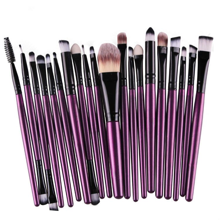 20Pcs Makeup Brushes Set Professional Plastic Handle Soft Synthetic Hair Powder Foundation Eyeshadow Make Up Brushes Cosmetics-20Pcs Makeup Brushes Set Professional Plastic Handle Soft Synthetic Hair Powder Foundation Eyeshadow Make Up Brushes Cosmetics