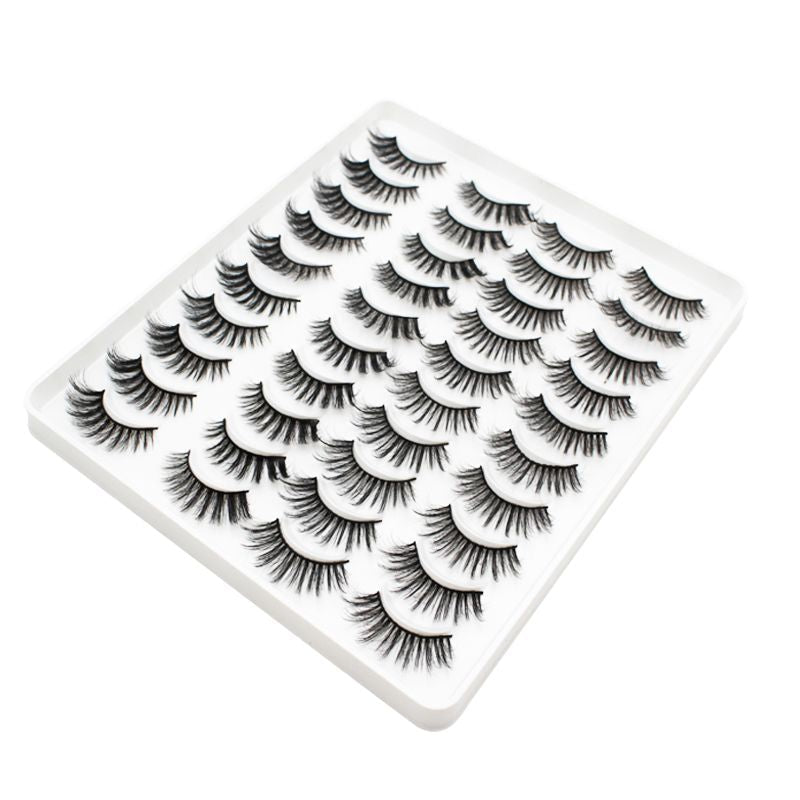 20 Pairs Mink Lashes Natural False Eyelashes Dramatic Volume Fake Lashes Soft Thick Long Eyelashes Wispy Makeup Extension 2022-20 Pairs Mink Lashes Natural False Eyelashes Dramatic Volume Fake Lashes Soft Thick Long Eyelashes Wispy Makeup Extension 2022