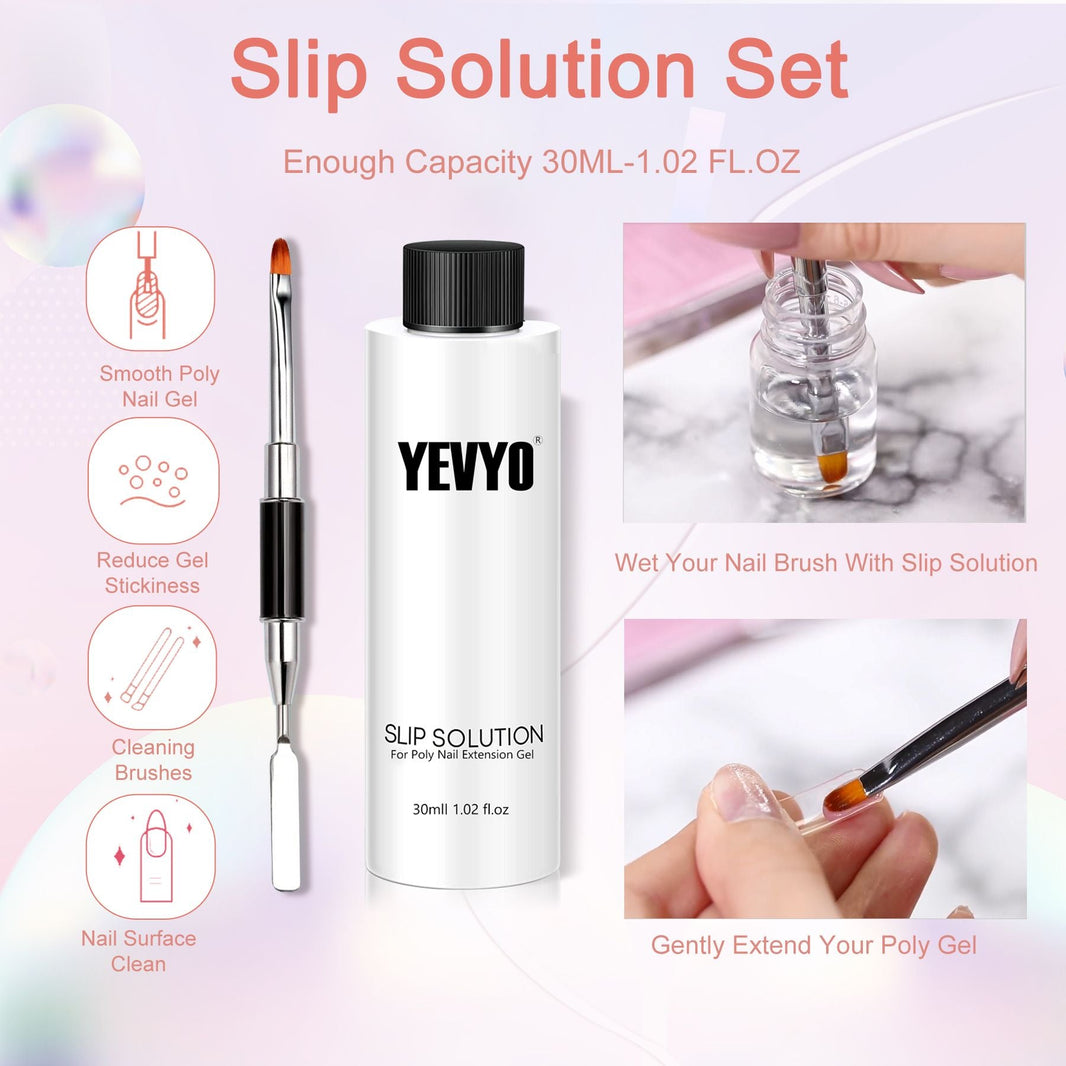 Poly Gel Nail Kit, Poly Nail Gel Kit with UV Lamp for Beginners with Everything, Gel Extension Nail Kit with Slip Solution-Poly Gel Nail Kit, Poly Nail Gel Kit with UV Lamp for Beginners with Everything, Gel Extension Nail Kit with Slip Solution