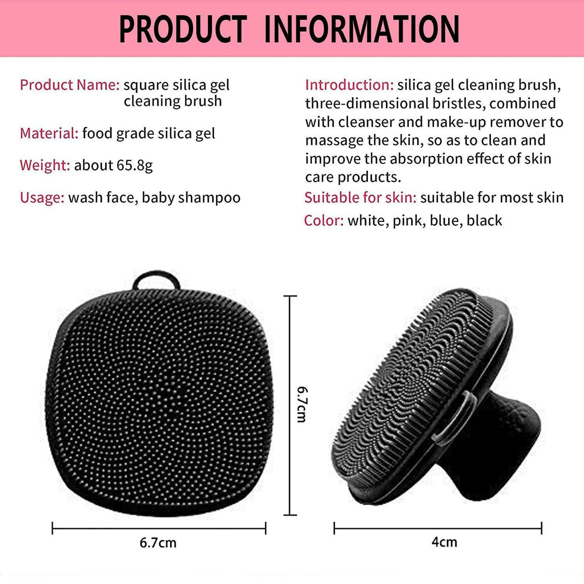 Silicone Face Scrubber-Facial Cleansing Brush Manual Waterproof Cleansing Skin Care Face Brushes for Cleansing and Exfoliating-Silicone Face Scrubber-Facial Cleansing Brush Manual Waterproof Cleansing Skin Care Face Brushes for Cleansing and Exfoliating