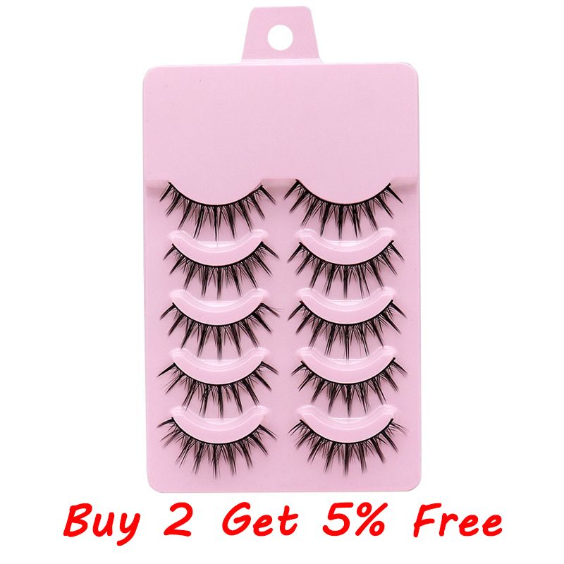 5Pairs Soft Fake Eyelashes Handmade Thick Wispy 3D Faux Mink Eyelash Natural Long Lashes Winged Lash Wholesale Eyelash Extension-5Pairs Soft Fake Eyelashes Handmade Thick Wispy 3D Faux Mink Eyelash Natural Long Lashes Winged Lash Wholesale Eyelash Extension