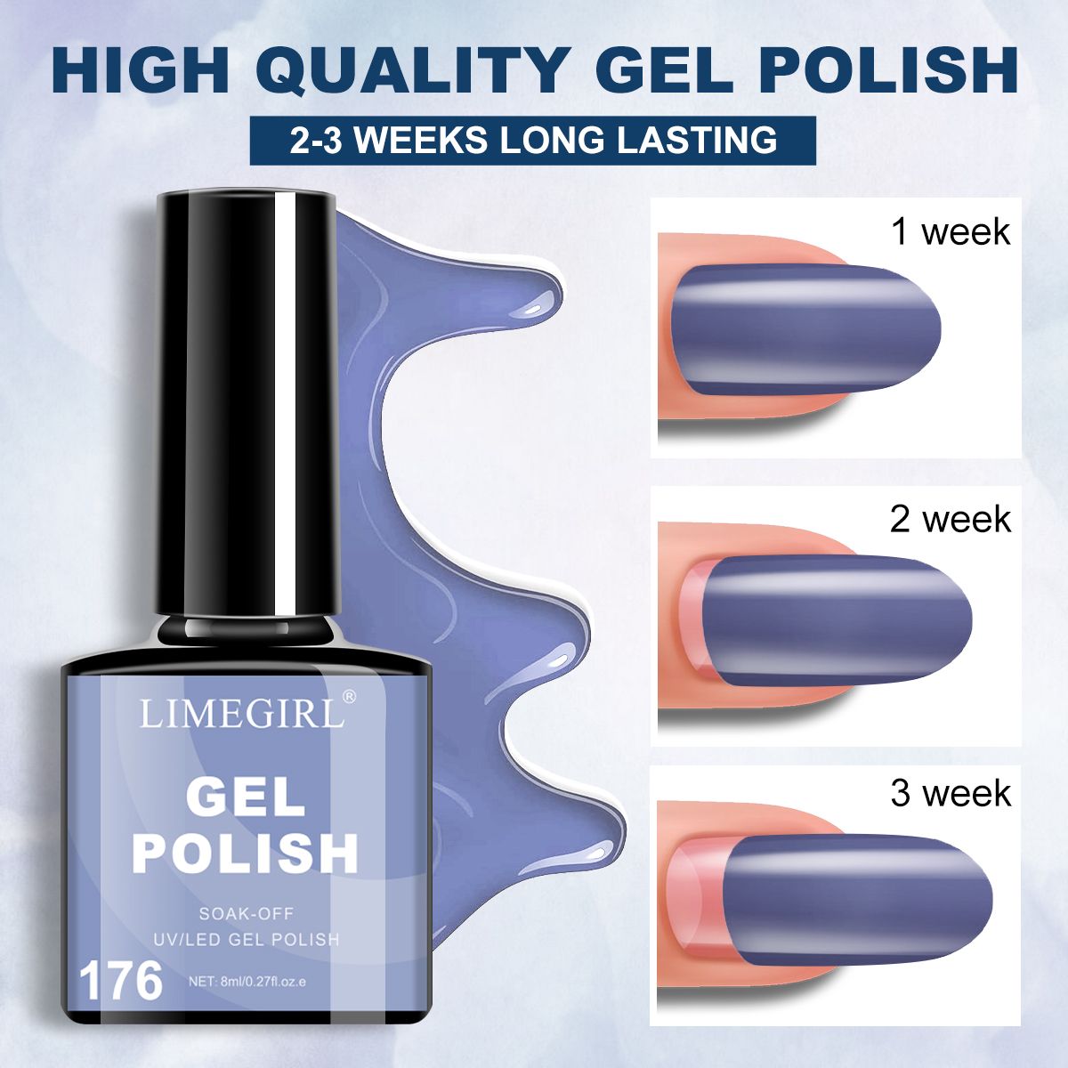 LIMEGIRL 6pcs Gel Polish Set 6 Vibrant Colors UV Gel NailPolish Red Blue Green Hema TMPTA TPO 3-free AllSeasons NailGel for Christmas Gift Women Girls-LIMEGIRL 6pcs Gel Polish Set 6 Vibrant Colors UV Gel NailPolish Red Blue Green Hema TMPTA TPO 3-free AllSeasons NailGel for Christmas Gift Women Girls