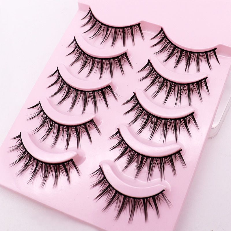 5Pairs Soft Fake Eyelashes Handmade Thick Wispy 3D Faux Mink Eyelash Natural Long Lashes Winged Lash Wholesale Eyelash Extension-5Pairs Soft Fake Eyelashes Handmade Thick Wispy 3D Faux Mink Eyelash Natural Long Lashes Winged Lash Wholesale Eyelash Extension