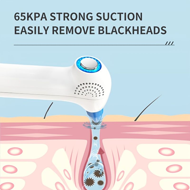 1pc Blackhead Remover Pore Vacuum Hot & Cold Compress; Blackhead Remover Pore Vacuum; Upgraded Facial Pore Cleaner-1pc Blackhead Remover Pore Vacuum Hot & Cold Compress; Blackhead Remover Pore Vacuum; Upgraded Facial Pore Cleaner