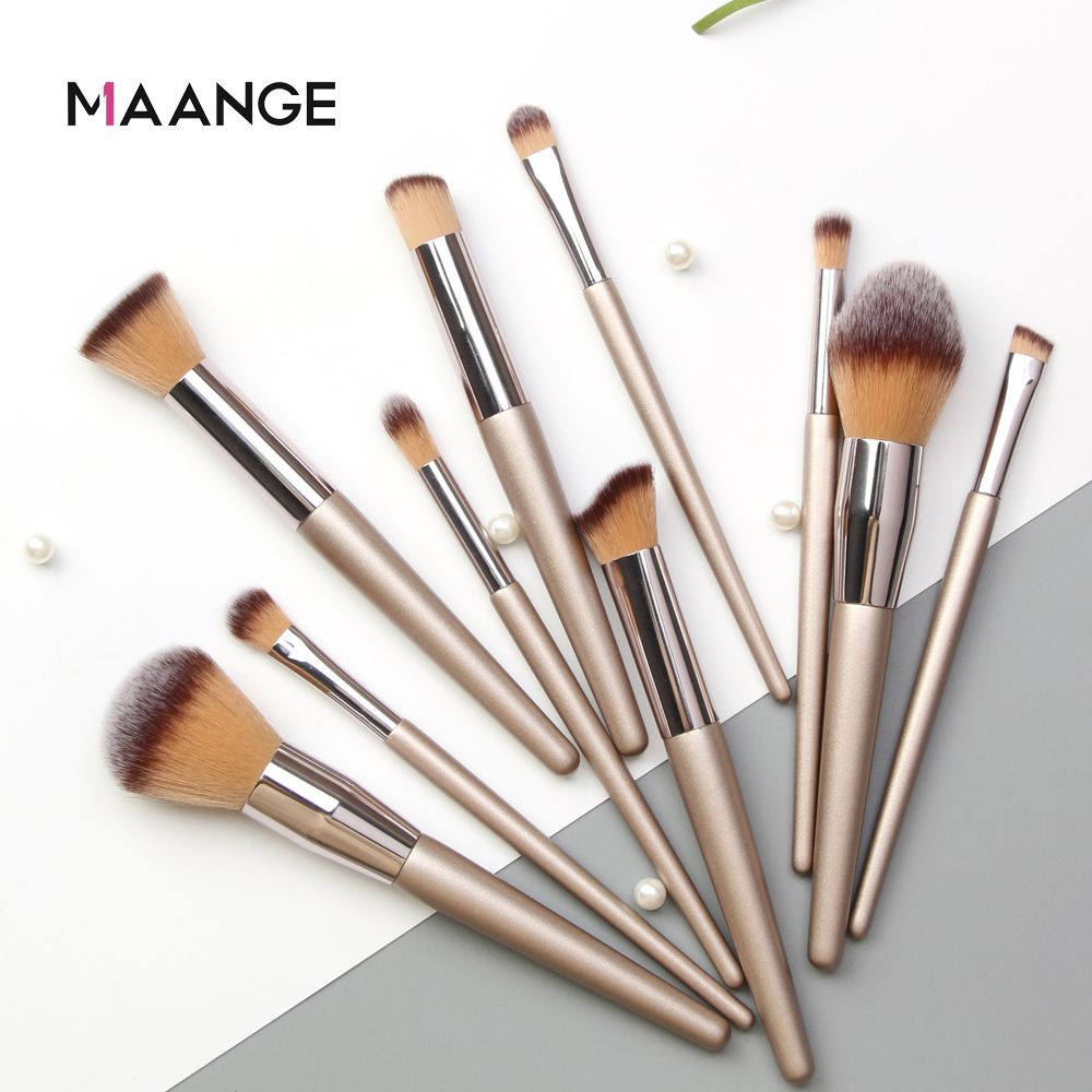 10pcs Set Makeup Brushes Tool Set Cosmetic Powder Eye Shadow Foundation Blush Blending Beauty Maquiagem Beauty Kit for Party-10pcs Set Makeup Brushes Tool Set Cosmetic Powder Eye Shadow Foundation Blush Blending Beauty Maquiagem Beauty Kit for Party