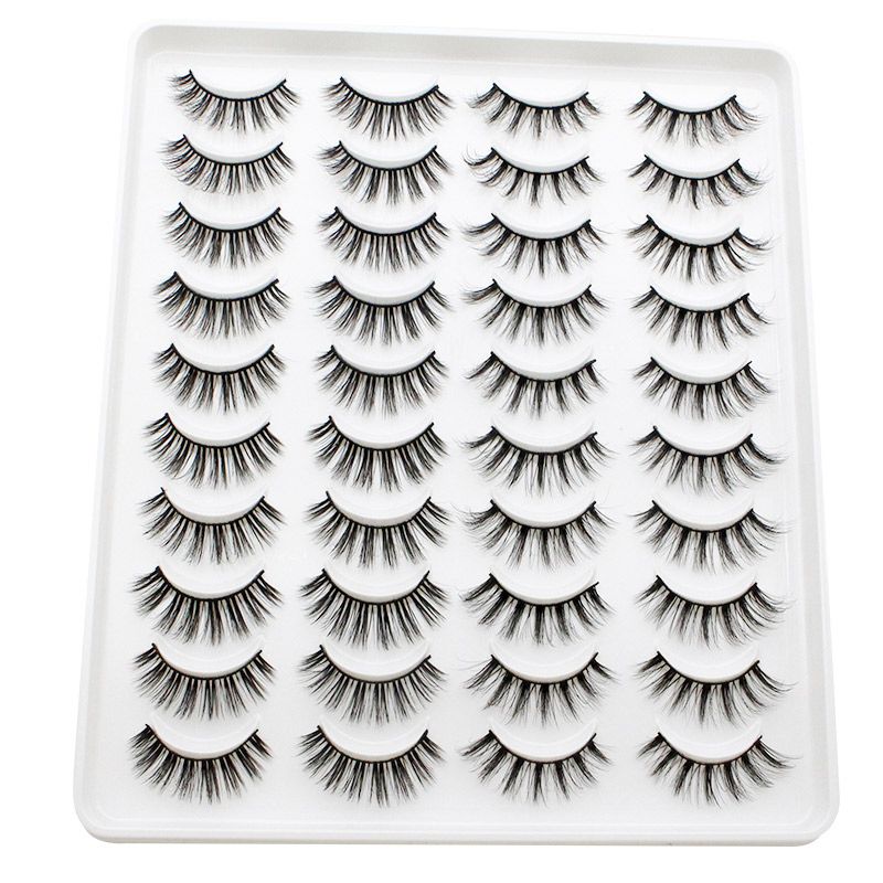 20 Pairs Mink Lashes Natural False Eyelashes Dramatic Volume Fake Lashes Soft Thick Long Eyelashes Wispy Makeup Extension 2022-20 Pairs Mink Lashes Natural False Eyelashes Dramatic Volume Fake Lashes Soft Thick Long Eyelashes Wispy Makeup Extension 2022