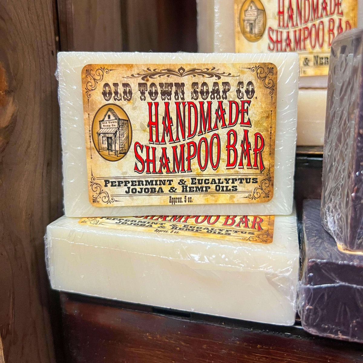 Peppermint Eucalyptus Jojoba & Hemp Seed Oil Shampoo Bar-Peppermint Eucalyptus Jojoba & Hemp Seed Oil Shampoo Bar