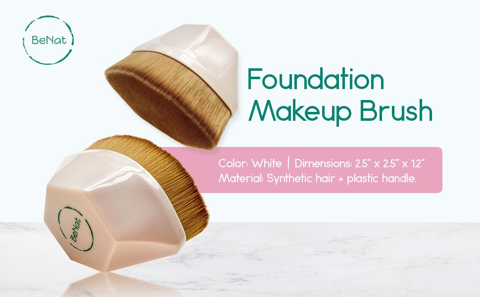 Premium Foundation Makeup Brush – Dense Synthetic Bristles for Flawless Liquid, Cream, & Powder Blending – Ergonomic Liquid Foundation, Face Concealer, & BB Cream Cosmetic Face Blender Brush-Premium Foundation Makeup Brush – Dense Synthetic Bristles for Flawless Liquid, Cream, & Powder Blending – Ergonomic Liquid Foundation, Face Concealer, & BB Cream Cosmetic Face Blender Brush