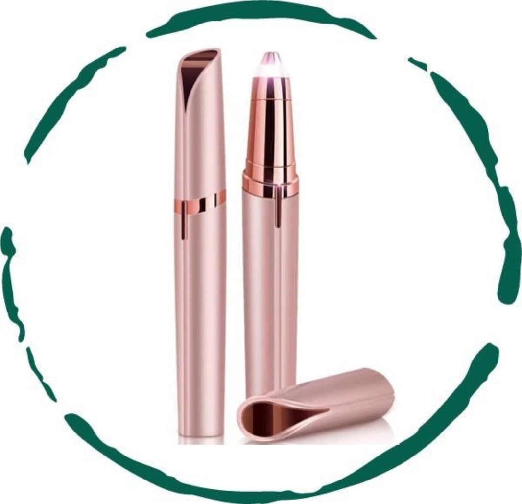 Rechargeable Eyebrow Hair Remover - Painless USB Electric Trimmer with LED Light-Rechargeable Eyebrow Hair Remover - Painless USB Electric Trimmer with LED Light