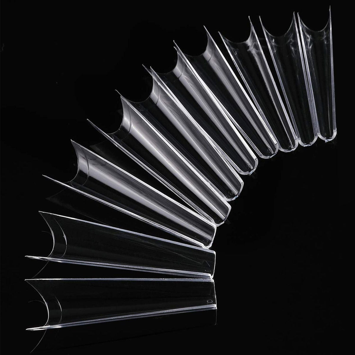 500Pcs False Nail Tips C Curve Half Cover French Nails Extra Long Fake Finger Nails For Nail Art Salons Home DIY 10 Sizes-500Pcs False Nail Tips C Curve Half Cover French Nails Extra Long Fake Finger Nails For Nail Art Salons Home DIY 10 Sizes