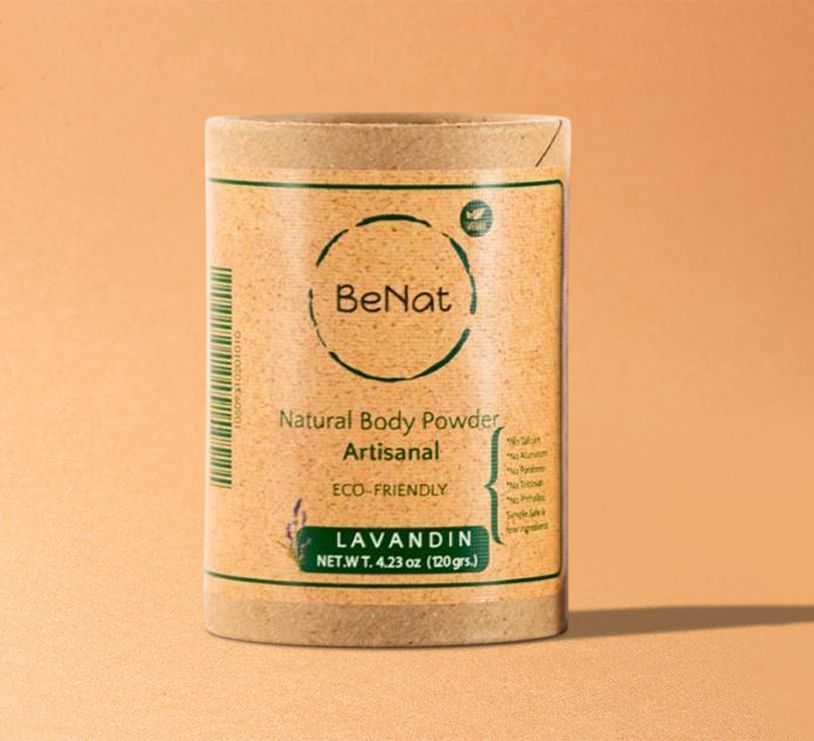 BeNat 100% All-Natural Body Powder - Talc-Free, Unscented, Eco-Friendly, Plastic-Free Packaging - Gentle for Sensitive Skin, Long-Lasting Odor Protection - 5.0 oz-BeNat 100% All-Natural Body Powder - Talc-Free, Unscented, Eco-Friendly, Plastic-Free Packaging - Gentle for Sensitive Skin, Long-Lasting Odor Protection - 5.0 oz