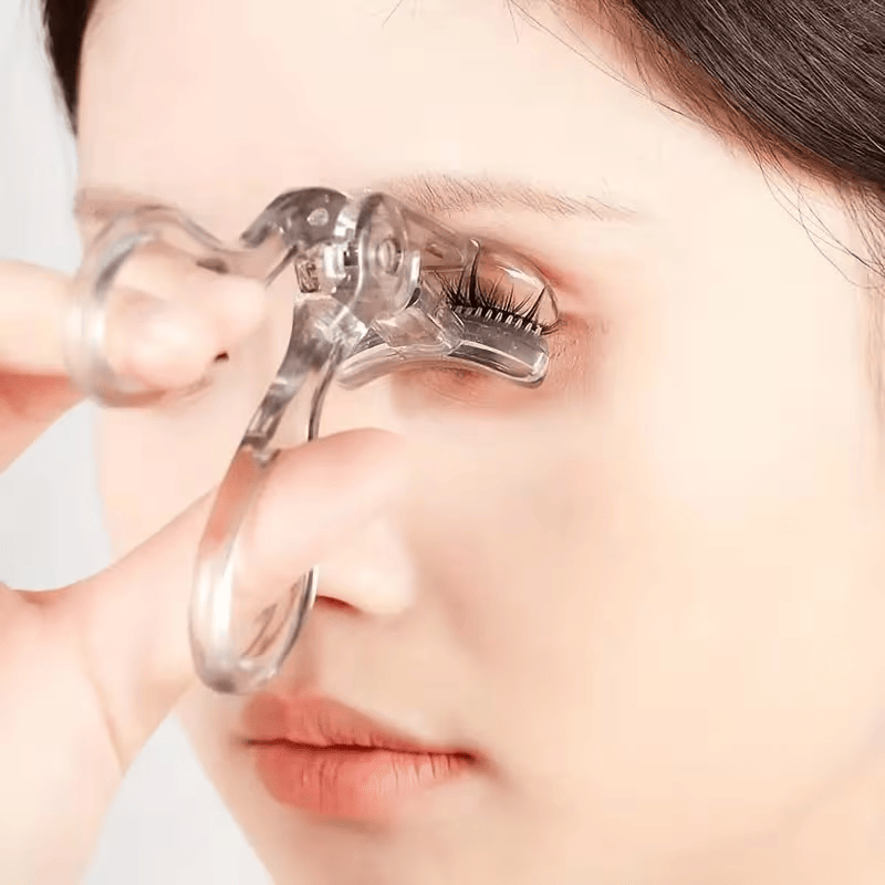 Portable wide-angle eyelash curler with built-in comb - suitable for all eye shapes, easy to use, battery-free, ideal for beginners-Portable wide-angle eyelash curler with built-in comb - suitable for all eye shapes, easy to use, battery-free, ideal for beginners