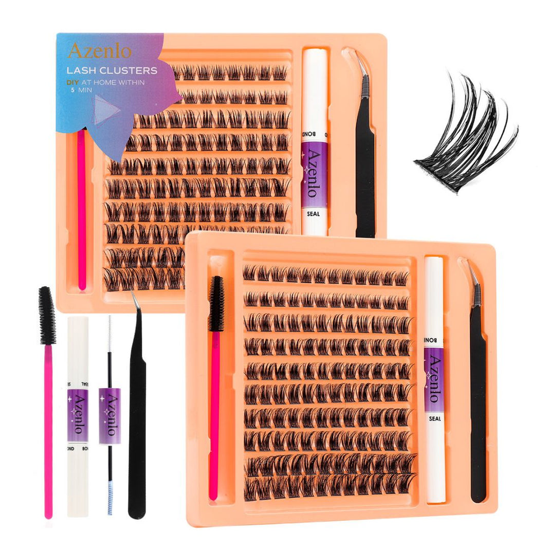 2026 Fairy Tale False Eyelashes -  Azenlo Beginner's DIY Eyelash Extension Kit, 120 Clusters Of Large-capacity False Eyelashes, Includes Glue, Tweezers, and a Complete Tool Set-2026 Fairy Tale False Eyelashes -  Azenlo Beginner's DIY Eyelash Extension Kit, 120 Clusters Of Large-capacity False Eyelashes, Includes Glue, Tweezers, and a Complete Tool Set