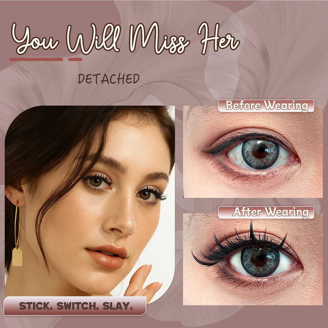 AYCUE #YOU WILL MISS HER# Self-adhesive Lash Clusters C Curl 10-14mm 80Clusters Glue-free Eyelashes Extensions for Natural Look Easy Application-AYCUE #YOU WILL MISS HER# Self-adhesive Lash Clusters C Curl 10-14mm 80Clusters Glue-free Eyelashes Extensions for Natural Look Easy Application