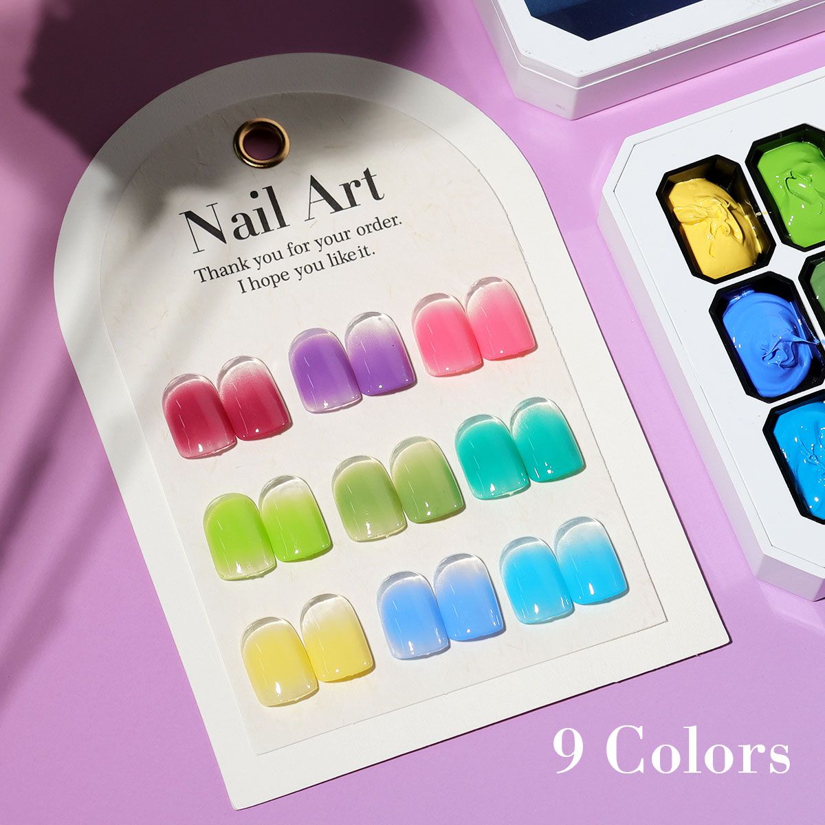 Limegirl Gradient Painting Gel, 9 Bright Colors Ombre GelNail Polish for Pigment Pat Nails Nails French ManicureSoak Off UV Set-Limegirl Gradient Painting Gel, 9 Bright Colors Ombre GelNail Polish for Pigment Pat Nails Nails French ManicureSoak Off UV Set
