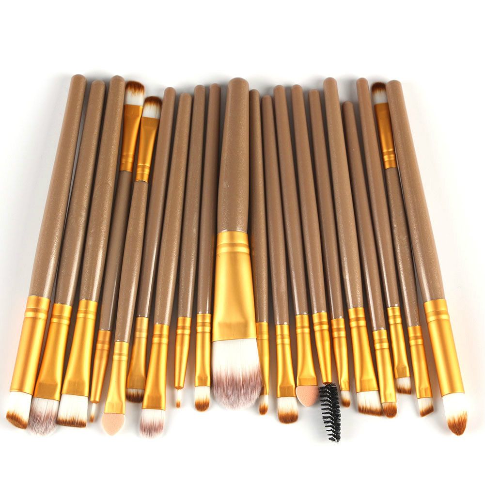 20Pcs Makeup Brushes Set Professional Plastic Handle Soft Synthetic Hair Powder Foundation Eyeshadow Make Up Brushes Cosmetics-20Pcs Makeup Brushes Set Professional Plastic Handle Soft Synthetic Hair Powder Foundation Eyeshadow Make Up Brushes Cosmetics