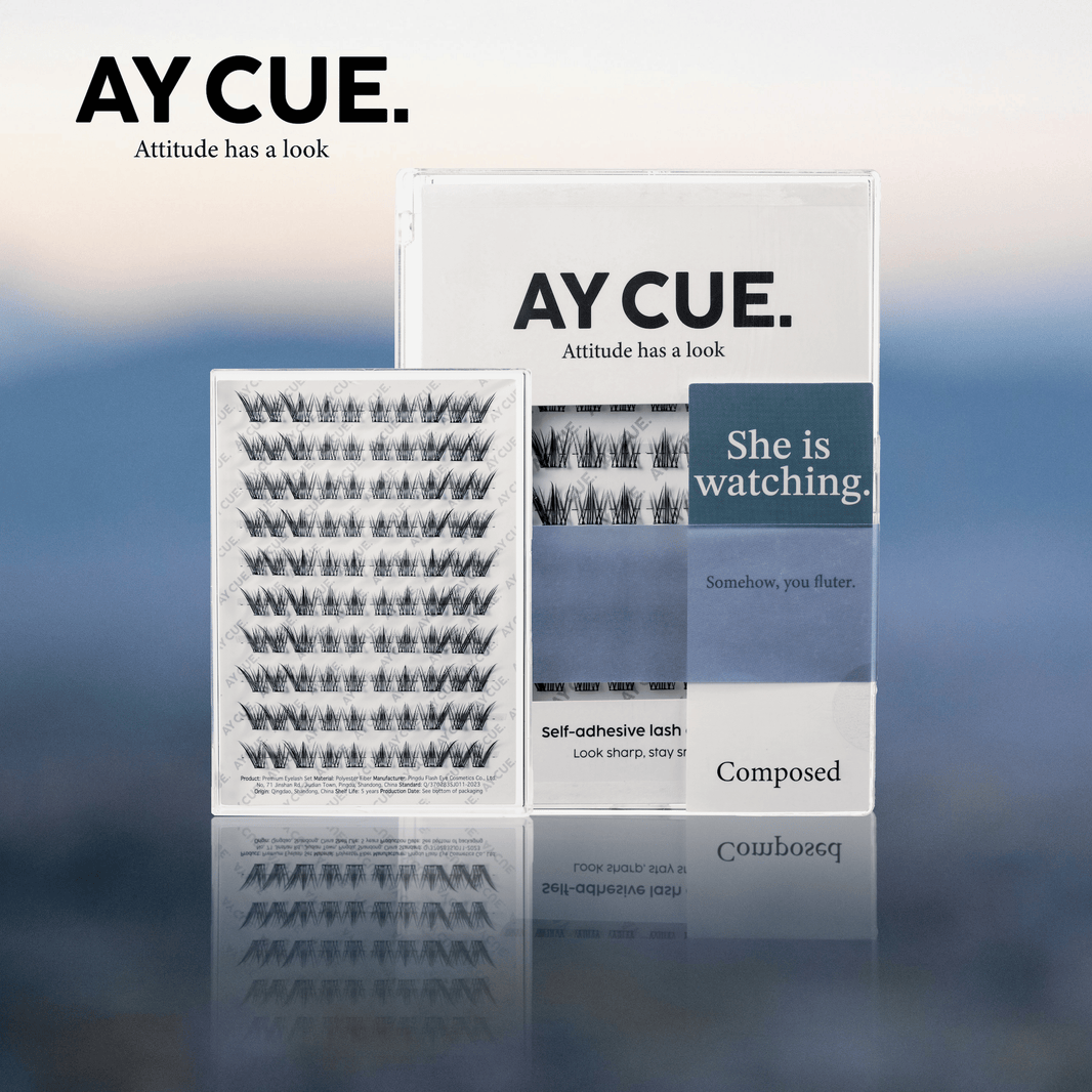 AYCUE #SHE IS WATCHING# Self-adhesive Lash Clusters C Curl 10-14mm 100 Clusters Glue-free Eyelashes Extensions for Natural Look Easy Application-AYCUE #SHE IS WATCHING# Self-adhesive Lash Clusters C Curl 10-14mm 100 Clusters Glue-free Eyelashes Extensions for Natural Look Easy Application