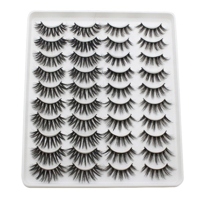 20 Pairs Mink Lashes Natural False Eyelashes Dramatic Volume Fake Lashes Soft Thick Long Eyelashes Wispy Makeup Extension 2022-20 Pairs Mink Lashes Natural False Eyelashes Dramatic Volume Fake Lashes Soft Thick Long Eyelashes Wispy Makeup Extension 2022