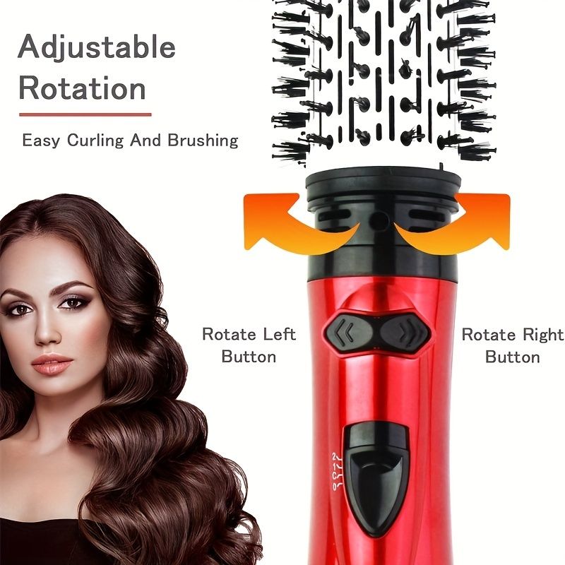 2-in-1 Electric Rotating Curling Comb and Hair Dryer for Salon-Quality Styling at Home-2-in-1 Electric Rotating Curling Comb and Hair Dryer for Salon-Quality Styling at Home