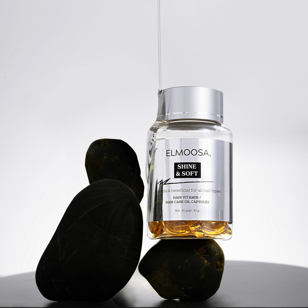 ELMOOSA Shine & Soft Hair Care Oil Capsules,Hair Vitamins Completes Daily Haircare /Enriched With Camellia Oil And A Variety Of Essential Oils-ELMOOSA Shine & Soft Hair Care Oil Capsules,Hair Vitamins Completes Daily Haircare /Enriched With Camellia Oil And A Variety Of Essential Oils