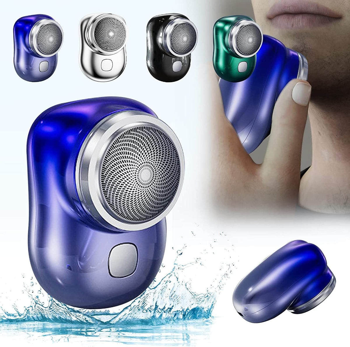 Electric Razor for Men; Mini-Shave Portable Electric Shaver; Pocket Size Portable Shaver -Wet and Dry Mens Razor USB Rechargeable Shaver Charging Easy One-Button Use for Home; Car; Travel (A-Black)-Electric Razor for Men; Mini-Shave Portable Electric Shaver; Pocket Size Portable Shaver -Wet and Dry Mens Razor USB Rechargeable Shaver Charging Easy One-Button Use for Home; Car; Travel (A-Black)