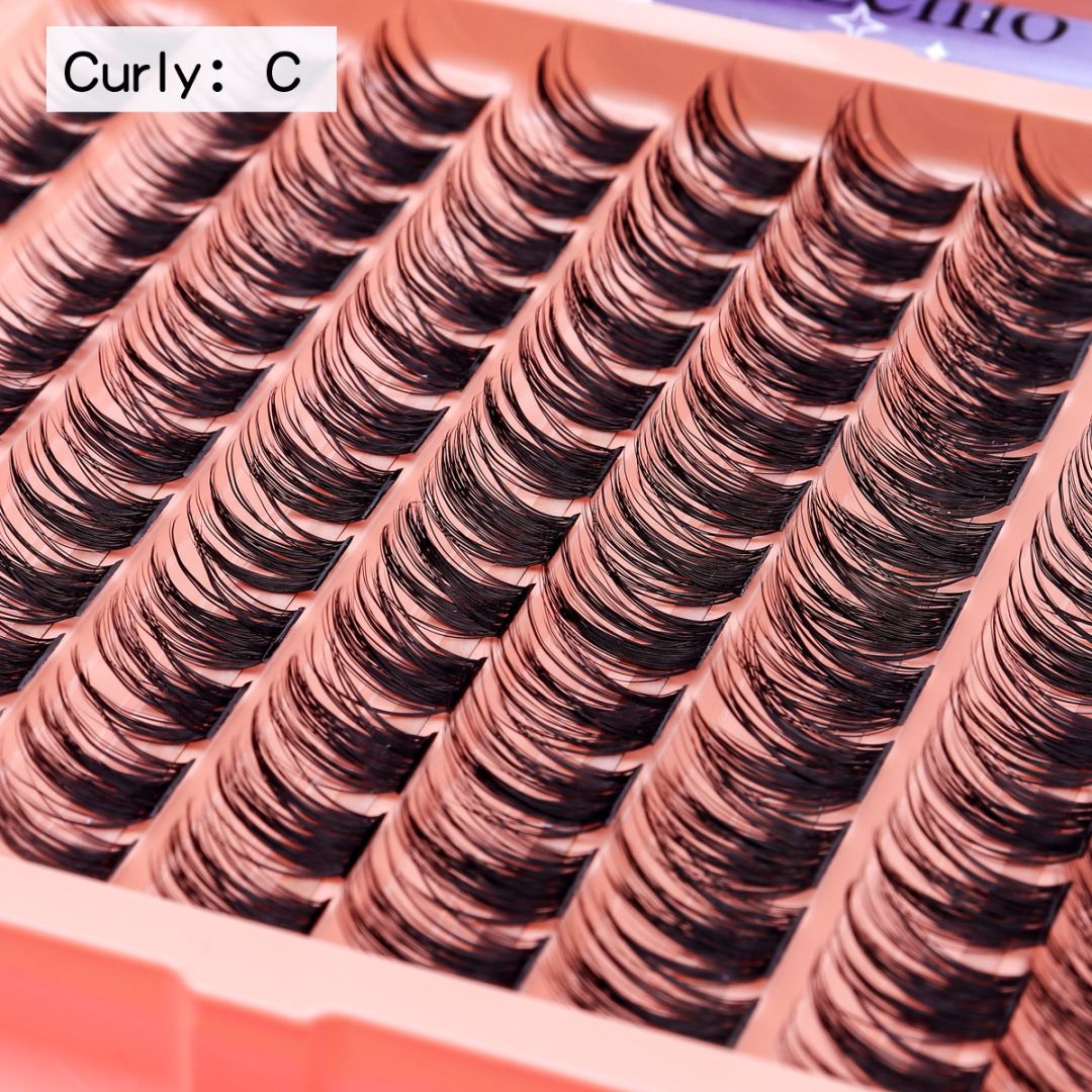 2026 Fairy Tale False Eyelashes -  Azenlo Beginner's DIY Eyelash Extension Kit, 120 Clusters Of Large-capacity False Eyelashes, Includes Glue, Tweezers, and a Complete Tool Set-2026 Fairy Tale False Eyelashes -  Azenlo Beginner's DIY Eyelash Extension Kit, 120 Clusters Of Large-capacity False Eyelashes, Includes Glue, Tweezers, and a Complete Tool Set