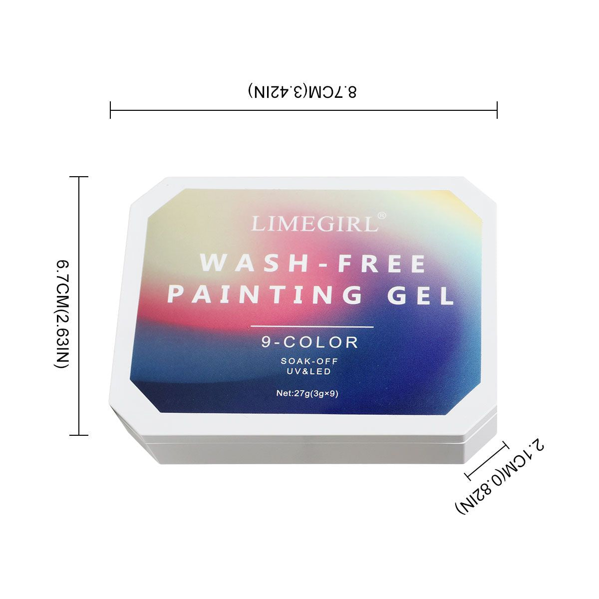 Limegirl Gradient Painting Gel, 9 Bright Colors Ombre GelNail Polish for Pigment Pat Nails Nails French ManicureSoak Off UV Set-Limegirl Gradient Painting Gel, 9 Bright Colors Ombre GelNail Polish for Pigment Pat Nails Nails French ManicureSoak Off UV Set