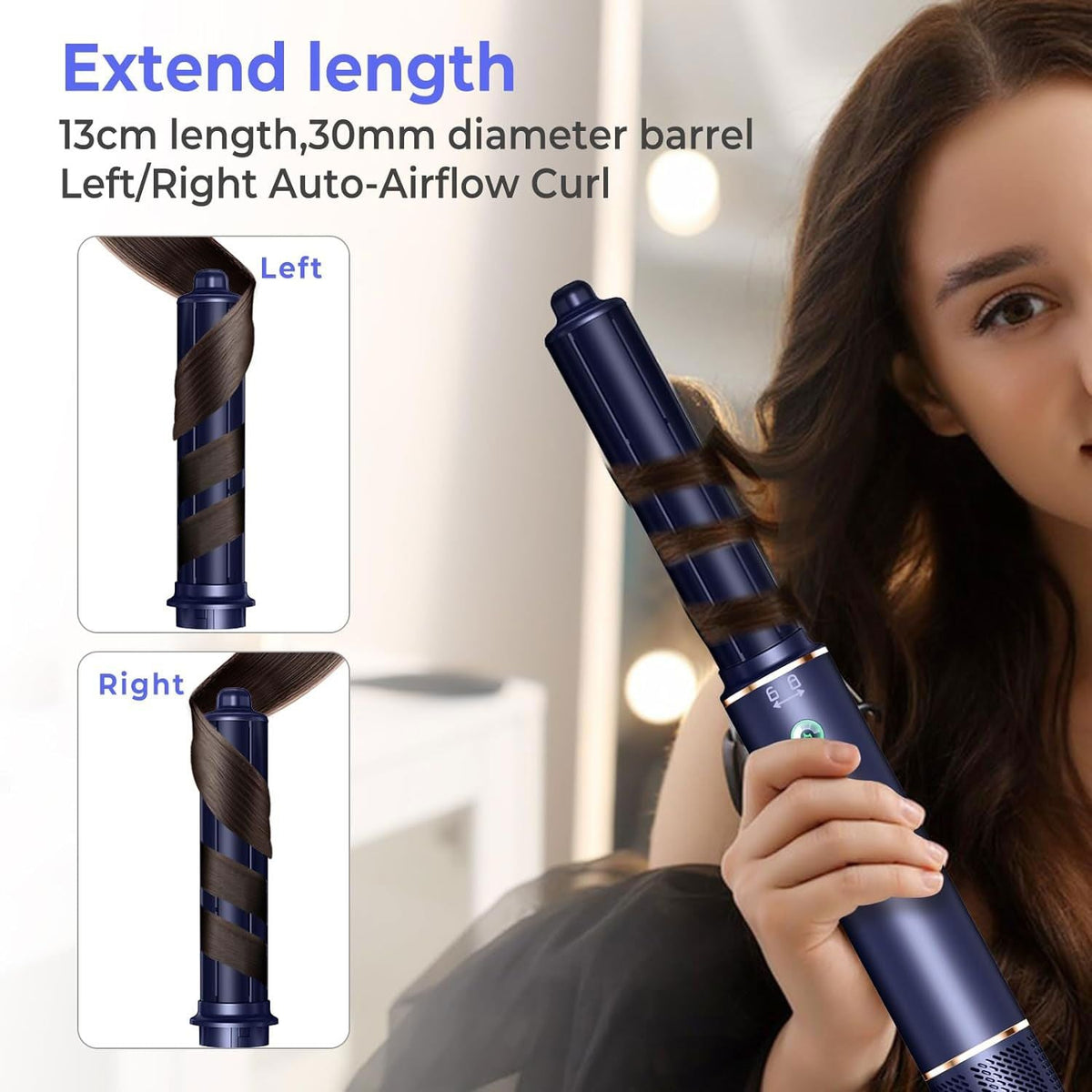 Professional Hair Dryer Brush 110000RPM High Speed Hair Dryer 5 In 1 Hair Styler Hot Air Brush Negative Ions Blow Dryer Brush Automatic Curling Iron Air Curler-Professional Hair Dryer Brush 110000RPM High Speed Hair Dryer 5 In 1 Hair Styler Hot Air Brush Negative Ions Blow Dryer Brush Automatic Curling Iron Air Curler