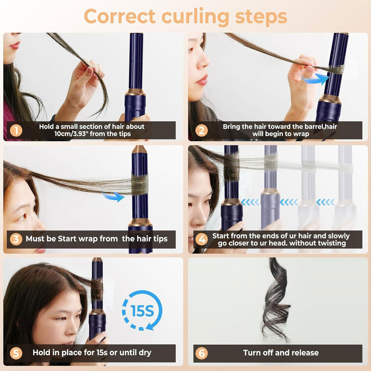 Professional Hair Dryer Brush 110000RPM High Speed Hair Dryer 5 In 1 Hair Styler Hot Air Brush Negative Ions Blow Dryer Brush Automatic Curling Iron Air Curler-Professional Hair Dryer Brush 110000RPM High Speed Hair Dryer 5 In 1 Hair Styler Hot Air Brush Negative Ions Blow Dryer Brush Automatic Curling Iron Air Curler