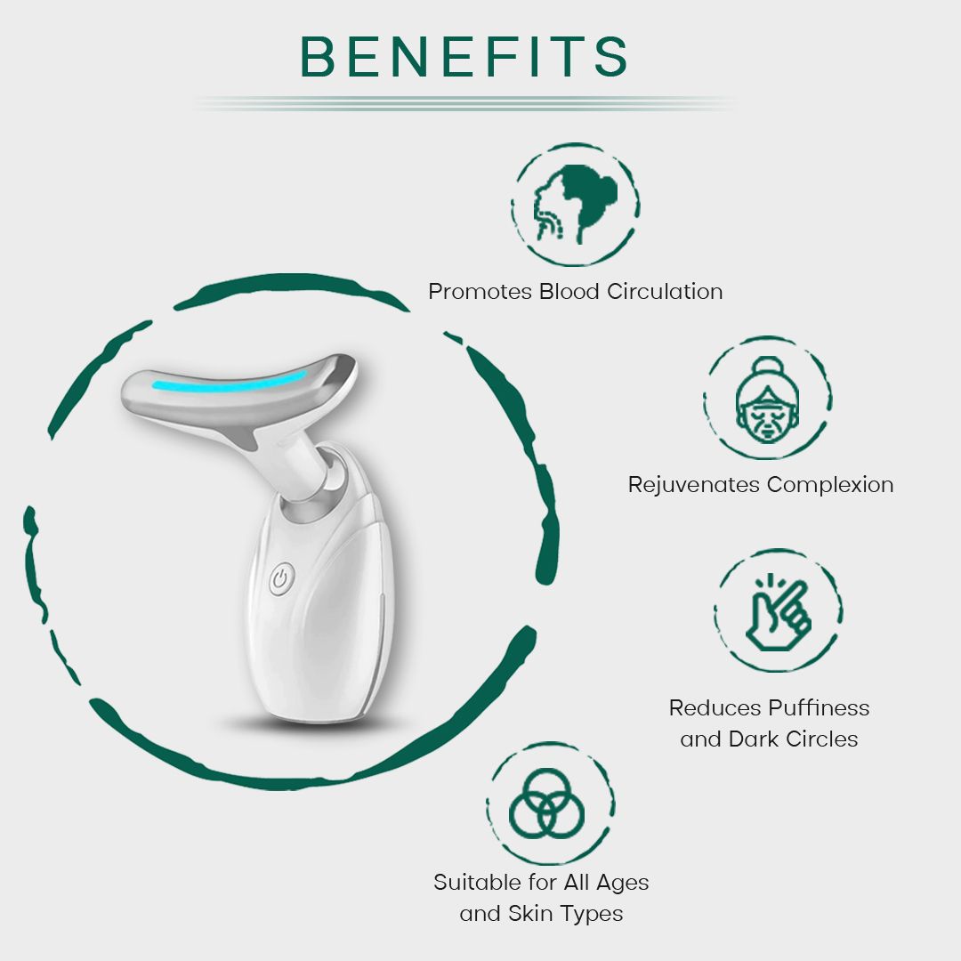 Neck & Face Lifting LED Therapy Device - Anti-Aging Wrinkle Remover & Double Chin Reducer Massager-Neck & Face Lifting LED Therapy Device - Anti-Aging Wrinkle Remover & Double Chin Reducer Massager