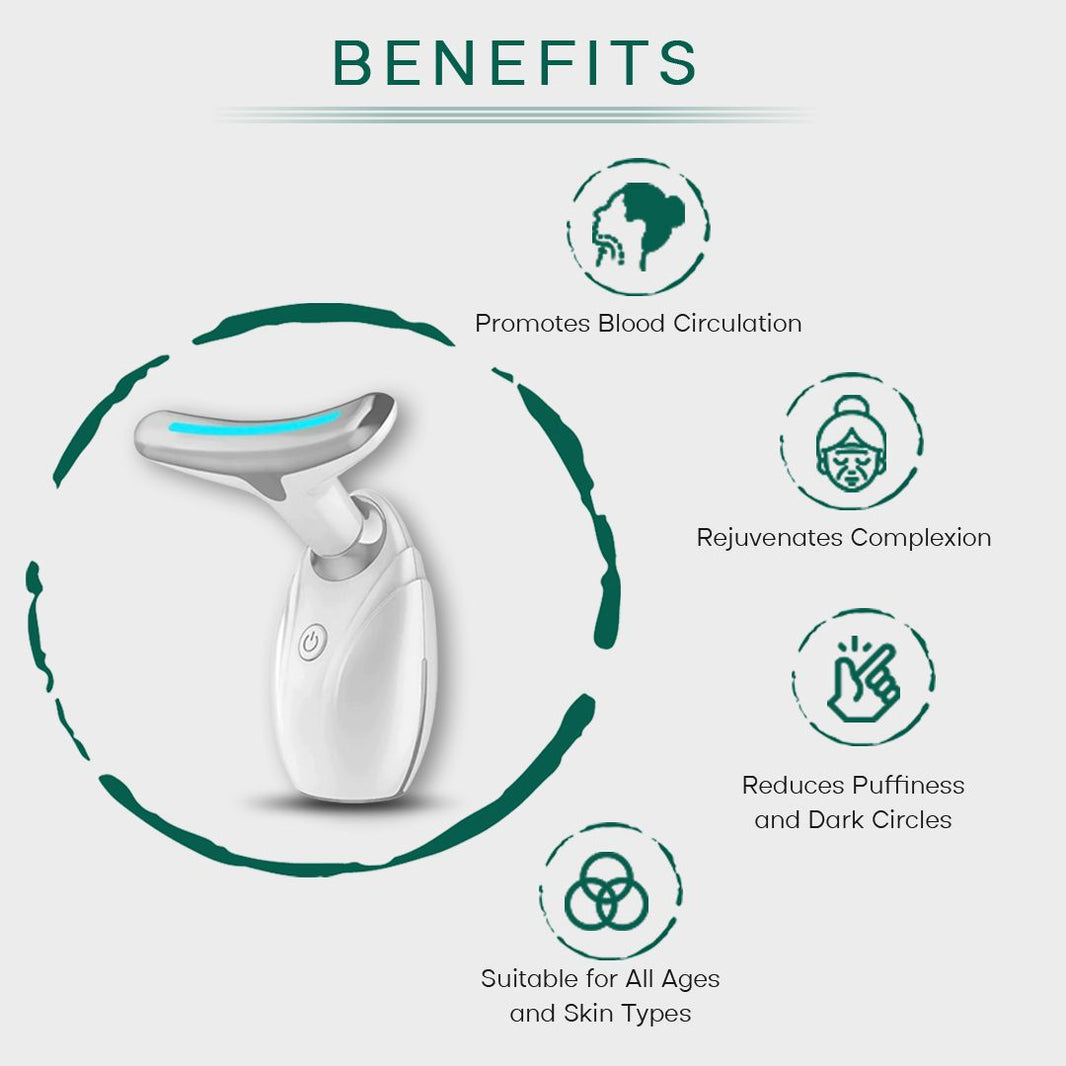 Neck & Face Lifting LED Therapy Device - Anti-Aging Wrinkle Remover & Double Chin Reducer Massager-Neck & Face Lifting LED Therapy Device - Anti-Aging Wrinkle Remover & Double Chin Reducer Massager