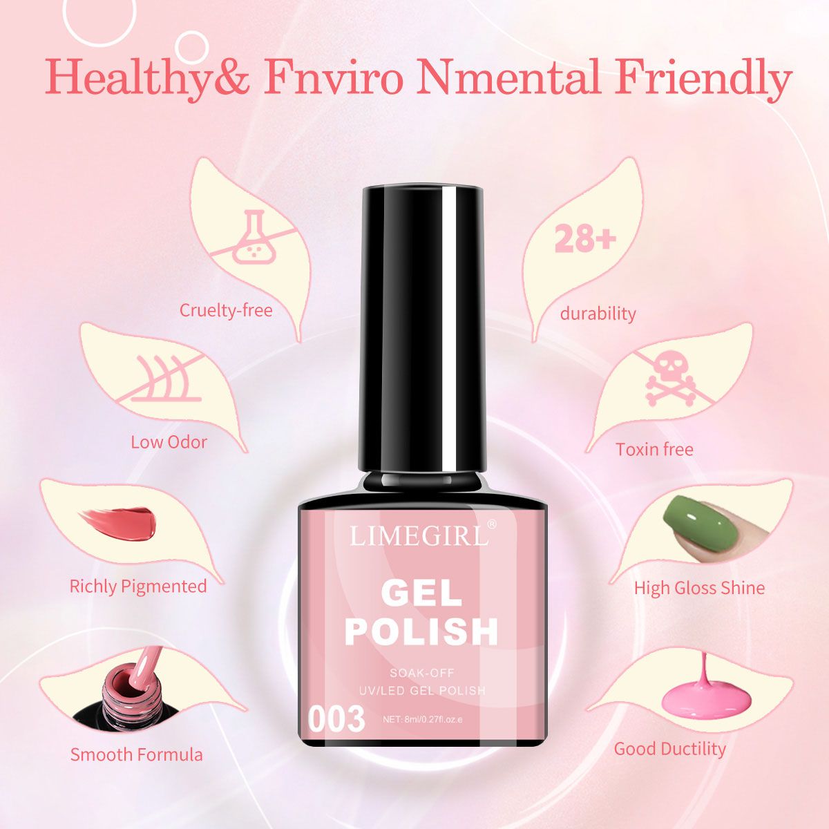 LIMEGIRL Gel Nail Polish Set 6 Color Set with UV Nail Light and Nail Tools, Soaking Nail Set, for Beginners DIY Nail Set-LIMEGIRL Gel Nail Polish Set 6 Color Set with UV Nail Light and Nail Tools, Soaking Nail Set, for Beginners DIY Nail Set