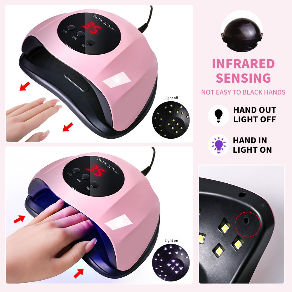 UV Light for Nails, 24LED UV LED Nail Lamp for Gel Polish,Fast Nail Dryer with Automatic Sensor, 3 Timer Setting,Small and Portable, LED Nail Light for Fingernail andToenail gel deunias-UV Light for Nails, 24LED UV LED Nail Lamp for Gel Polish,Fast Nail Dryer with Automatic Sensor, 3 Timer Setting,Small and Portable, LED Nail Light for Fingernail andToenail gel deunias