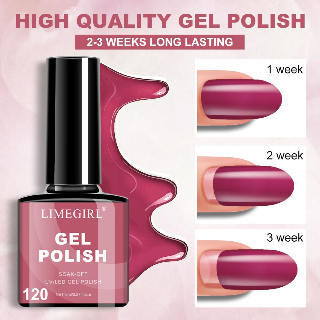 LIMEGIRL 6pcs Gel Polish Set 6 Vibrant Colors UV Gel NailPolish Red Blue Green Hema TMPTA TPO 3-free AllSeasons NailGel for Christmas Gift Women Girls-LIMEGIRL 6pcs Gel Polish Set 6 Vibrant Colors UV Gel NailPolish Red Blue Green Hema TMPTA TPO 3-free AllSeasons NailGel for Christmas Gift Women Girls