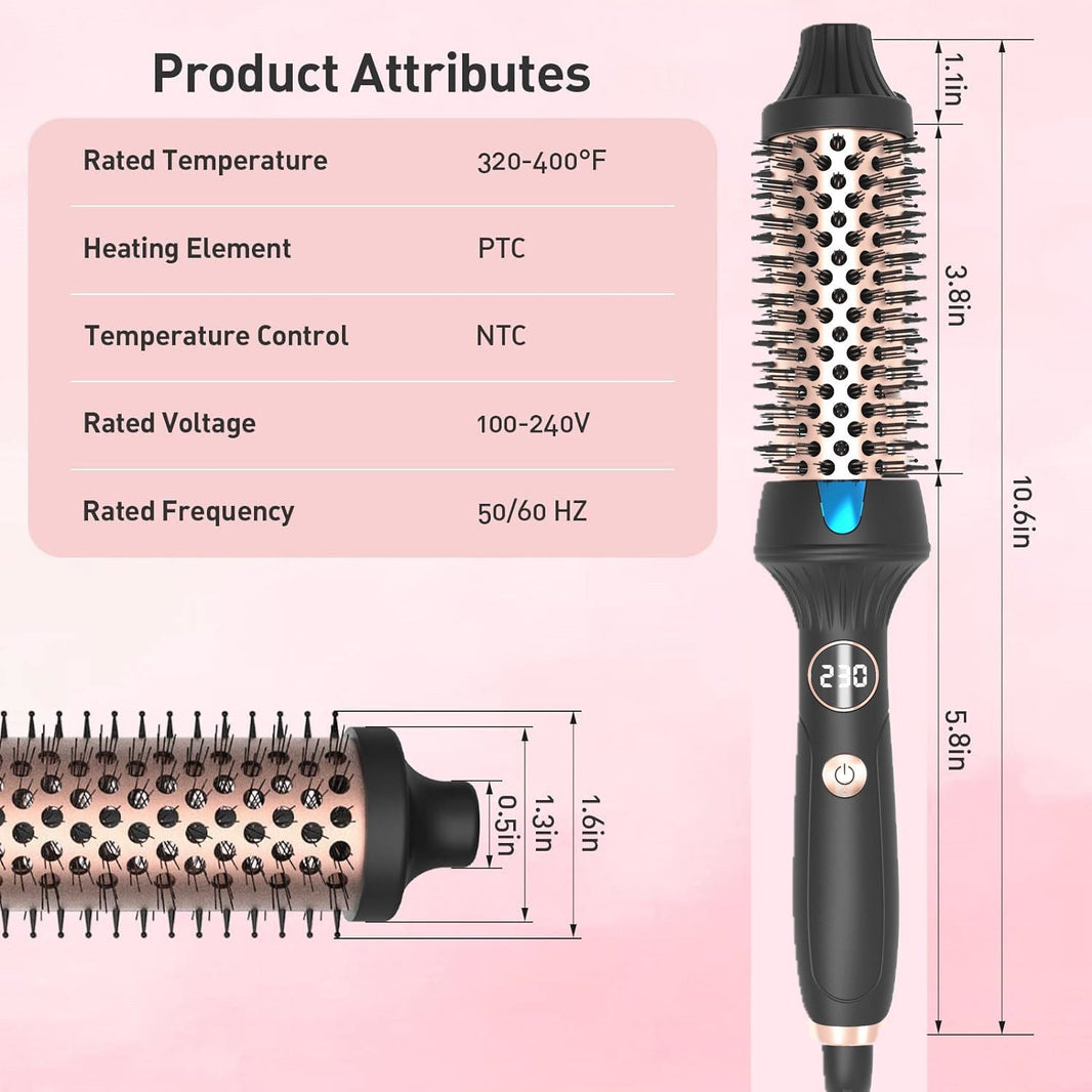 Thermal Brush Ceramic Hair Curler Comb 3 in 1 Thermal Curling Wand Double PTC Curling Brush Travel Hair Curler Combs Anti Scalding Curling Iron Ionic Hair Curler Straightener-Thermal Brush Ceramic Hair Curler Comb 3 in 1 Thermal Curling Wand Double PTC Curling Brush Travel Hair Curler Combs Anti Scalding Curling Iron Ionic Hair Curler Straightener