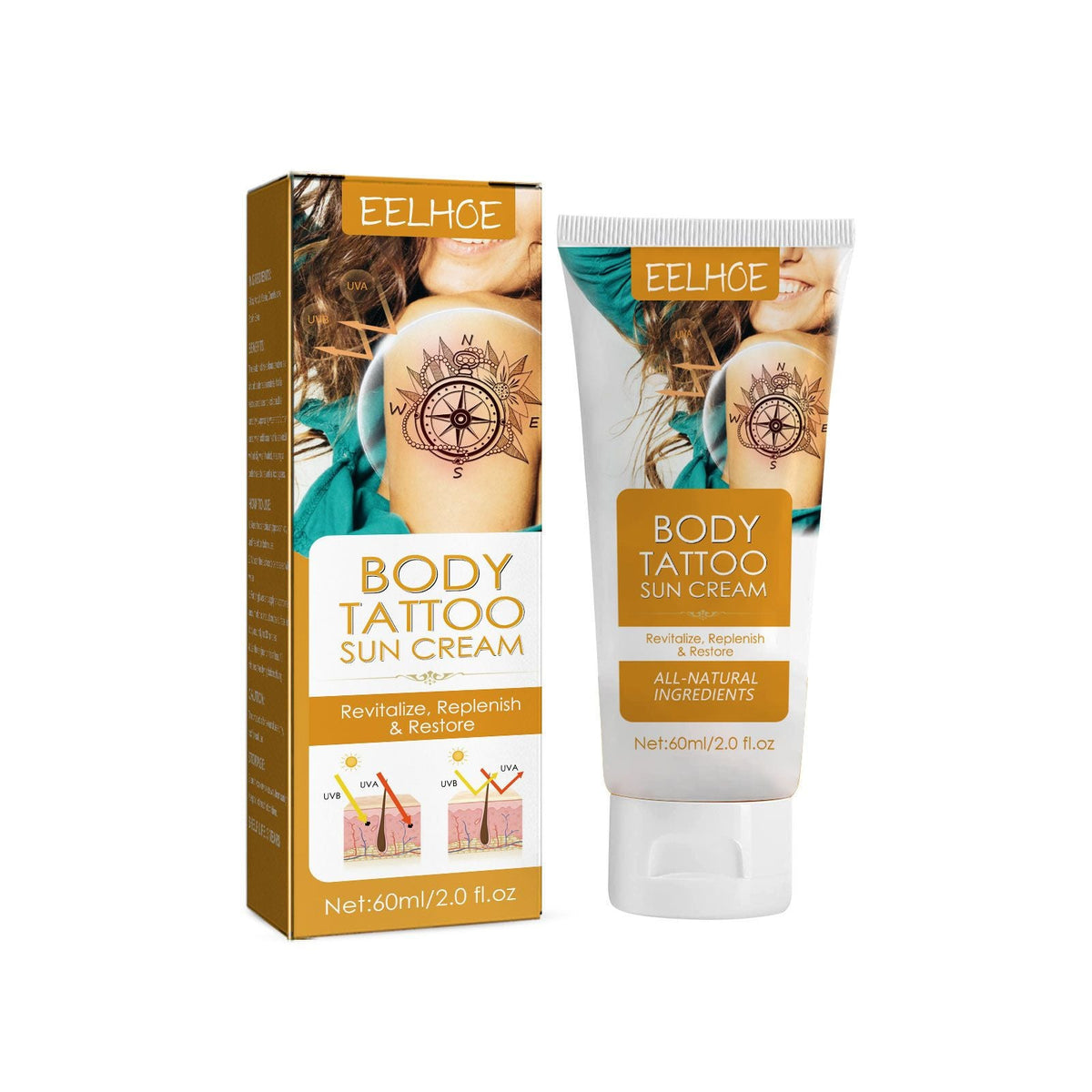 EELHOE Tattoo Protection Cream Outdoor Isolation Protection Uv Moisturizing Tattoo Discoloration-EELHOE Tattoo Protection Cream Outdoor Isolation Protection Uv Moisturizing Tattoo Discoloration