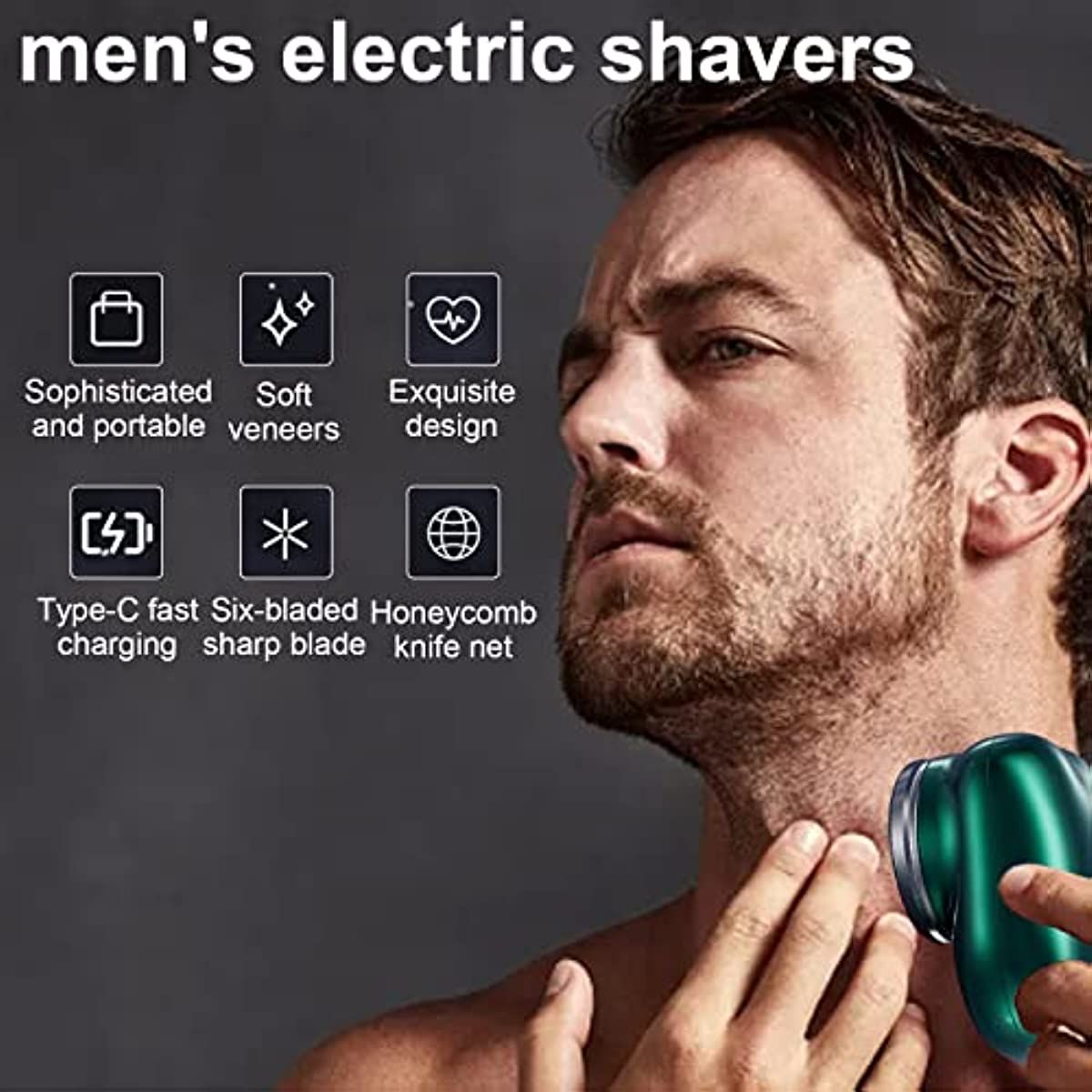 Electric Razor for Men; Mini-Shave Portable Electric Shaver; Pocket Size Portable Shaver -Wet and Dry Mens Razor USB Rechargeable Shaver Charging Easy One-Button Use for Home; Car; Travel (A-Black)-Electric Razor for Men; Mini-Shave Portable Electric Shaver; Pocket Size Portable Shaver -Wet and Dry Mens Razor USB Rechargeable Shaver Charging Easy One-Button Use for Home; Car; Travel (A-Black)