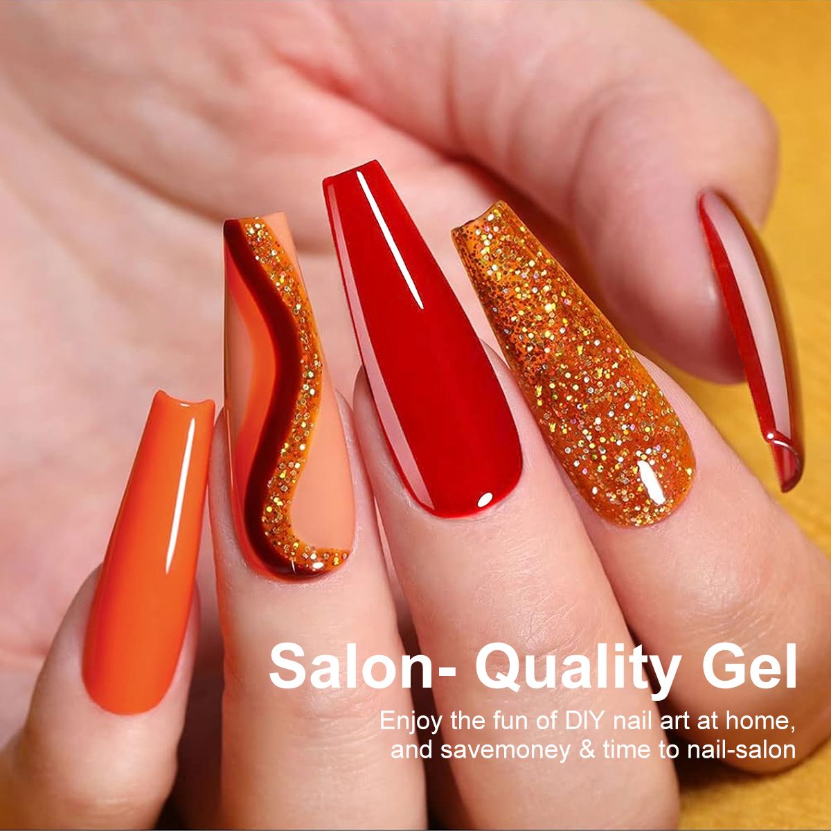LIMEGIRL 6pcs Gel Polish Set 6 Vibrant Colors UV Gel NailPolish Red Blue Green Hema TMPTA TPO 3-free AllSeasons NailGel for Christmas Gift Women Girls-LIMEGIRL 6pcs Gel Polish Set 6 Vibrant Colors UV Gel NailPolish Red Blue Green Hema TMPTA TPO 3-free AllSeasons NailGel for Christmas Gift Women Girls