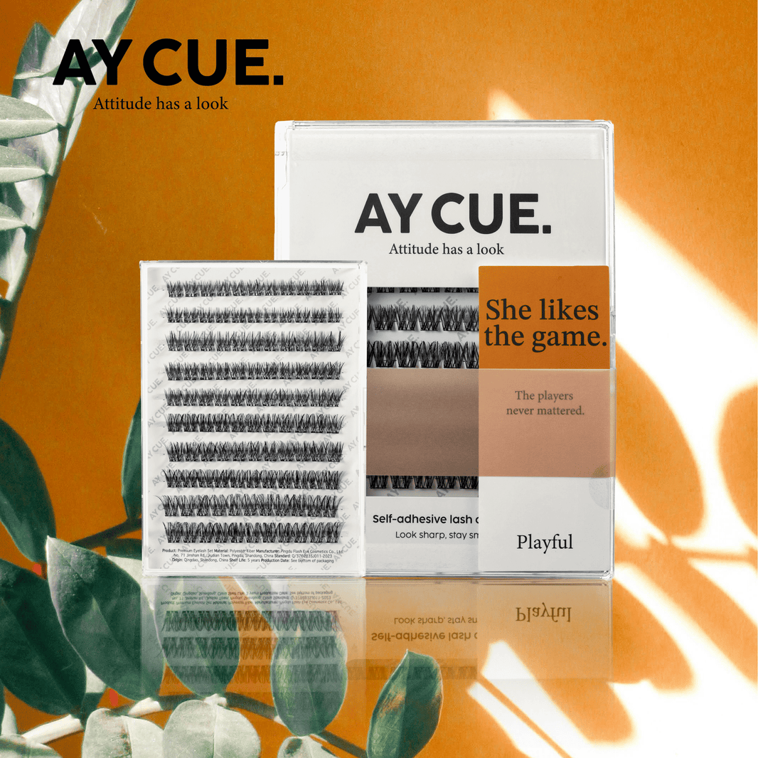 AYCUE #SHE LIKES THE GAME# Self-adhesive Lash Clusters C Curl 10-16mm 110 Clusters Glue-free Eyelashes Extensions for Natural Look Easy Application-AYCUE #SHE LIKES THE GAME# Self-adhesive Lash Clusters C Curl 10-16mm 110 Clusters Glue-free Eyelashes Extensions for Natural Look Easy Application