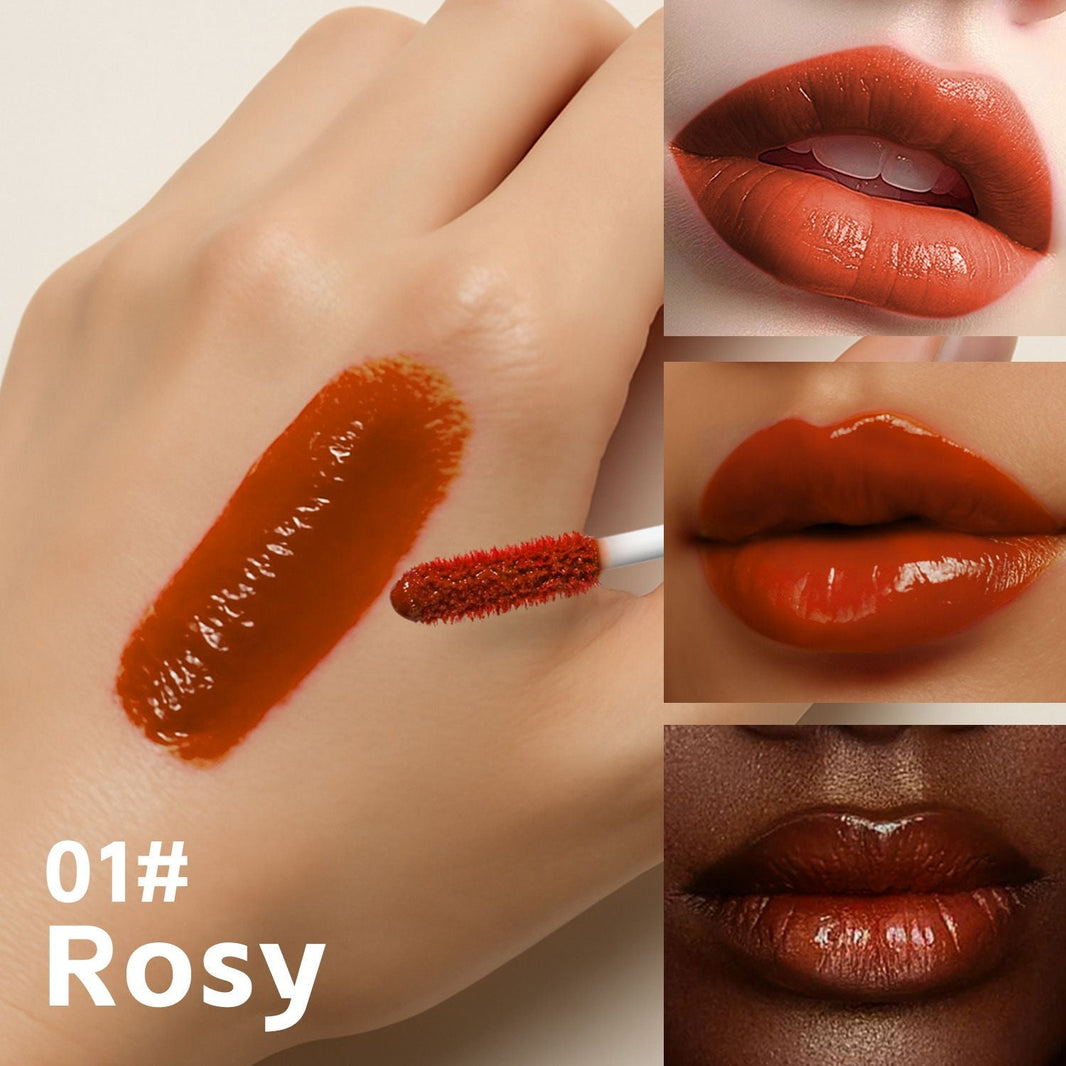 Long-Lasting Hydrating Lip Gloss, Moisturizing Non-Sticky Lip Tint with Hyaluronic Acid for Plumping Finish-Long-Lasting Hydrating Lip Gloss, Moisturizing Non-Sticky Lip Tint with Hyaluronic Acid for Plumping Finish
