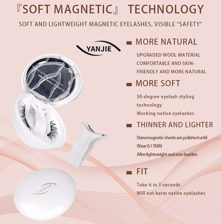 No Glue Soft Magnetic Clip On Eyelashes, Micro Wind Thin Fiber Fresh Natural Reusable Lashes Delicate Breezy Daily Makeup-No Glue Soft Magnetic Clip On Eyelashes, Micro Wind Thin Fiber Fresh Natural Reusable Lashes Delicate Breezy Daily Makeup