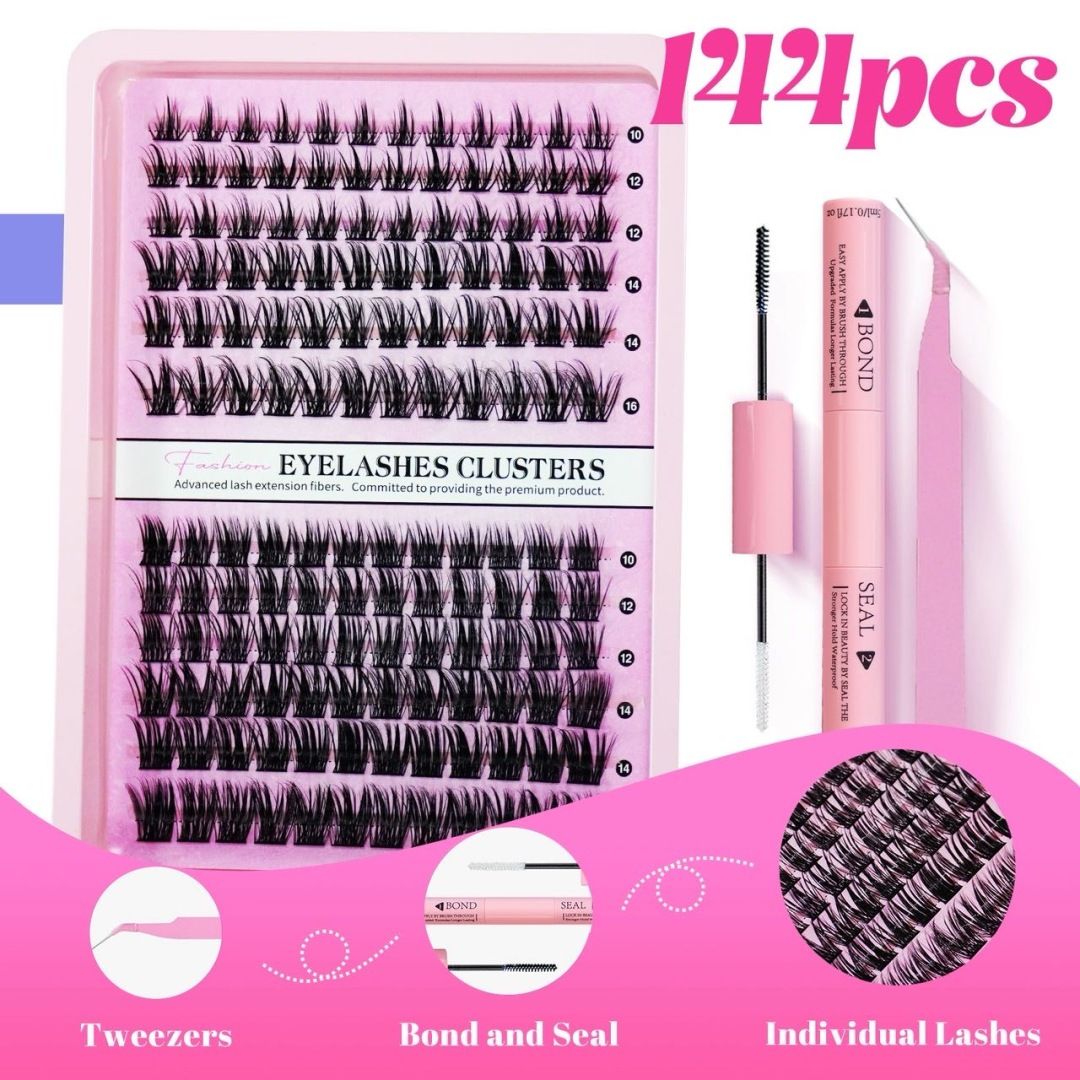 2026 Hot Selling Recommendation: Segmented Self-grafting False Eyelash Extension Set (Includes Glue + Tweezers) - Natural and Realistic Fairy-like Eyelashes-2026 Hot Selling Recommendation: Segmented Self-grafting False Eyelash Extension Set (Includes Glue + Tweezers) - Natural and Realistic Fairy-like Eyelashes
