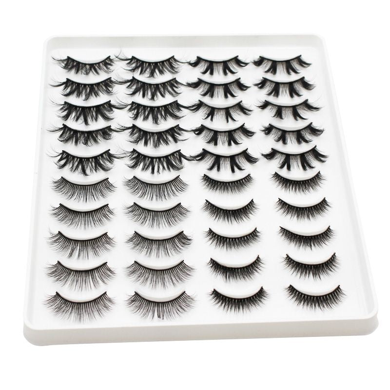 20 Pairs Mink Lashes Natural False Eyelashes Dramatic Volume Fake Lashes Soft Thick Long Eyelashes Wispy Makeup Extension 2022-20 Pairs Mink Lashes Natural False Eyelashes Dramatic Volume Fake Lashes Soft Thick Long Eyelashes Wispy Makeup Extension 2022