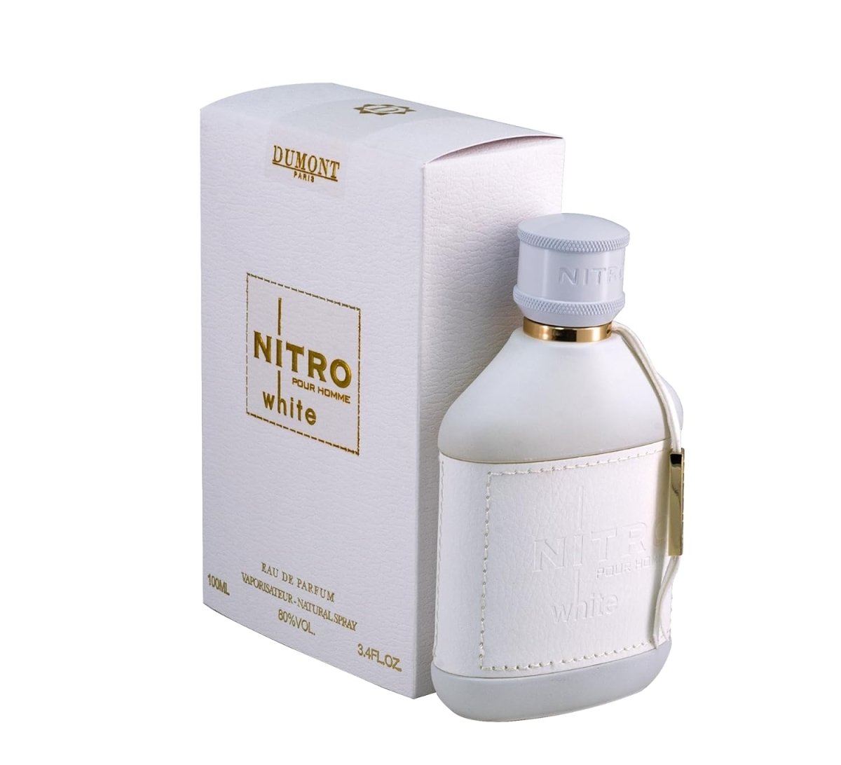 Dumont Nitro White Eau De Parfum 3.4oz for Men-Dumont Nitro White Eau De Parfum 3.4oz for Men
