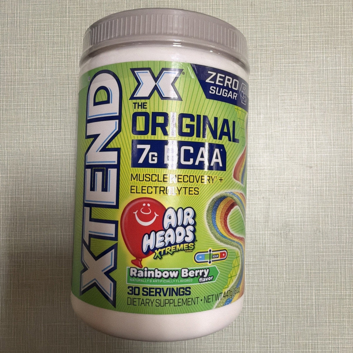 Xtend Original BCAA Powder 30 Servings (Pack of 1), Airheads Rainbow Berry-Xtend Original BCAA Powder 30 Servings (Pack of 1), Airheads Rainbow Berry