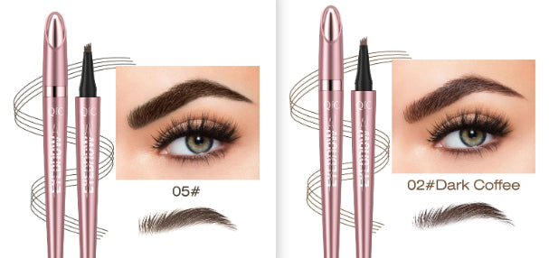 Waterproof And Smooth Not Smudge Four-fork Liquid Eyebrow Pencil-60605533ea912a8892d5cfbffab762cf