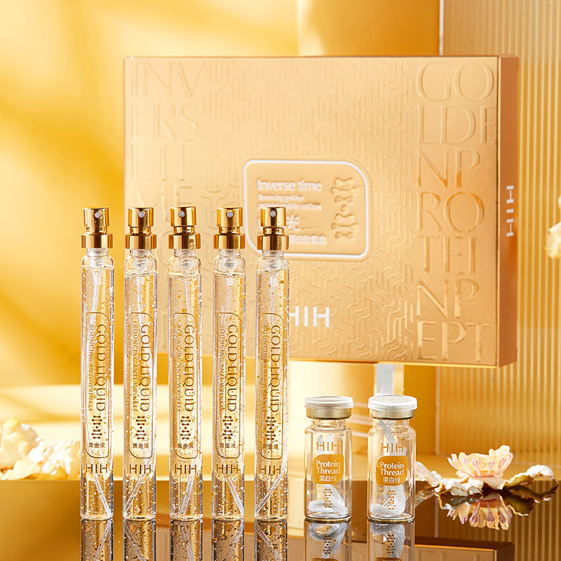 Gold Protein Peptide Kit Beauty Salon Skin Care Product Set Gold Thread Carving Liquid-da912a4e242e5e11a85bb64d40eddb37