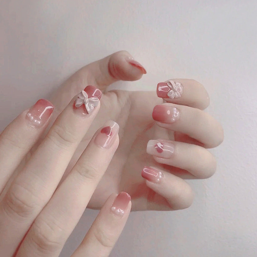 French Worn Removable Nails And Diamonds-1e035d659e464ac8ea5fa23e9f6abbb4