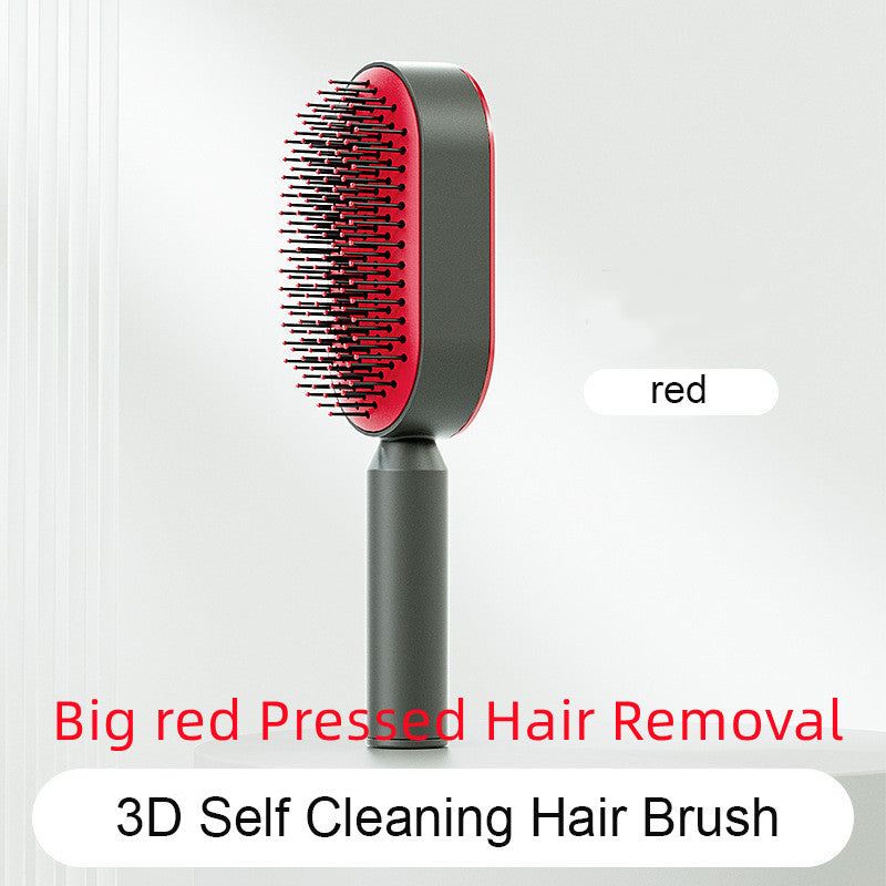 Self Cleaning Hair Brush For Women One-key Cleaning Hair Loss Airbag Massage Scalp Comb Anti-Static Hairbrush-b4cdcddb2a43730380bbc72d2b028588